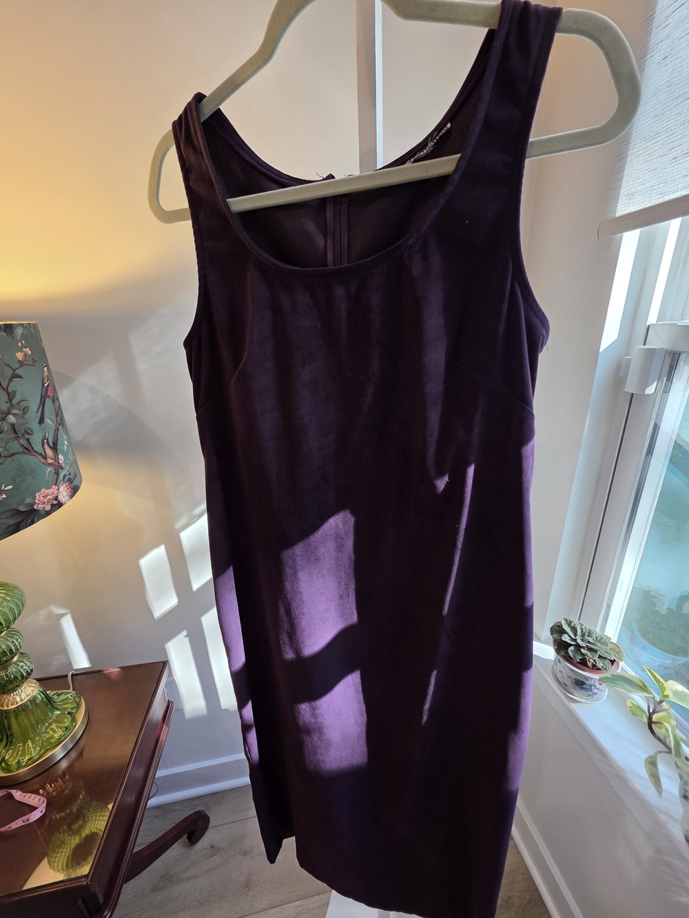 Jessica Howard Plum Sleeveless Maxi Dress with Scoop Neck Size M/L 90s Lagenlook - Picture 8 of 16